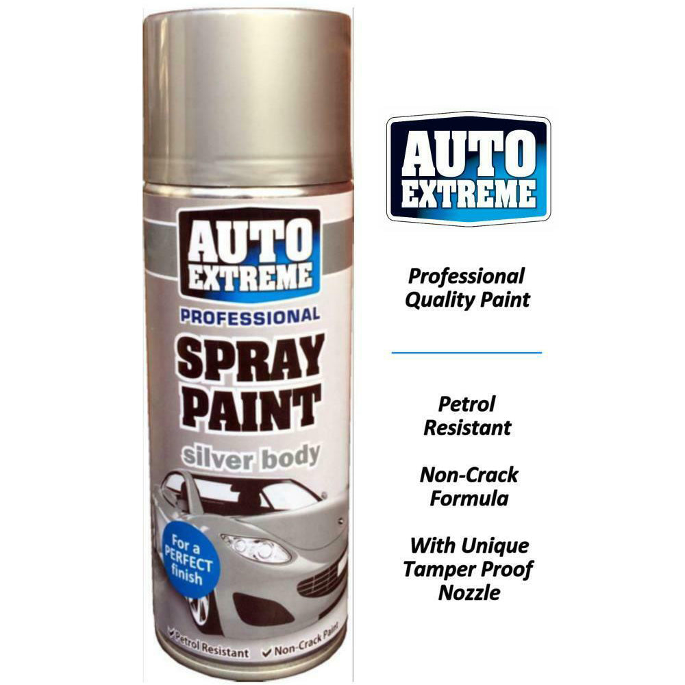 Auto-Extreme-Silver-Body-Spray-Paint-400ml. Auto-Extreme-Silver-Body-Spray-Paint-400ml.